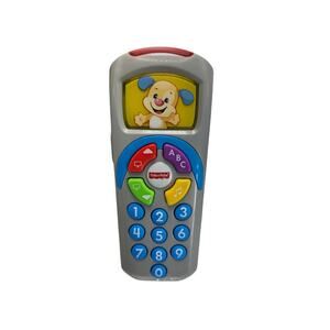 Fisher-Price Laugh & Learn Puppy’s Remote Pretend TV Control Music Tested Gray